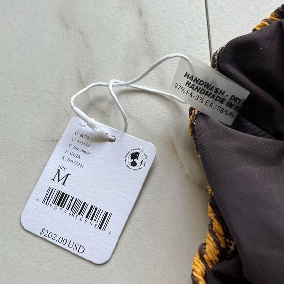 Nwt free people Reina Olga Miami tiger print ribbed bikini thong bottom - Picture 6 of 7